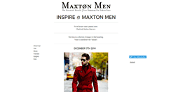 Desktop Screenshot of inspire.maxtonmen.com